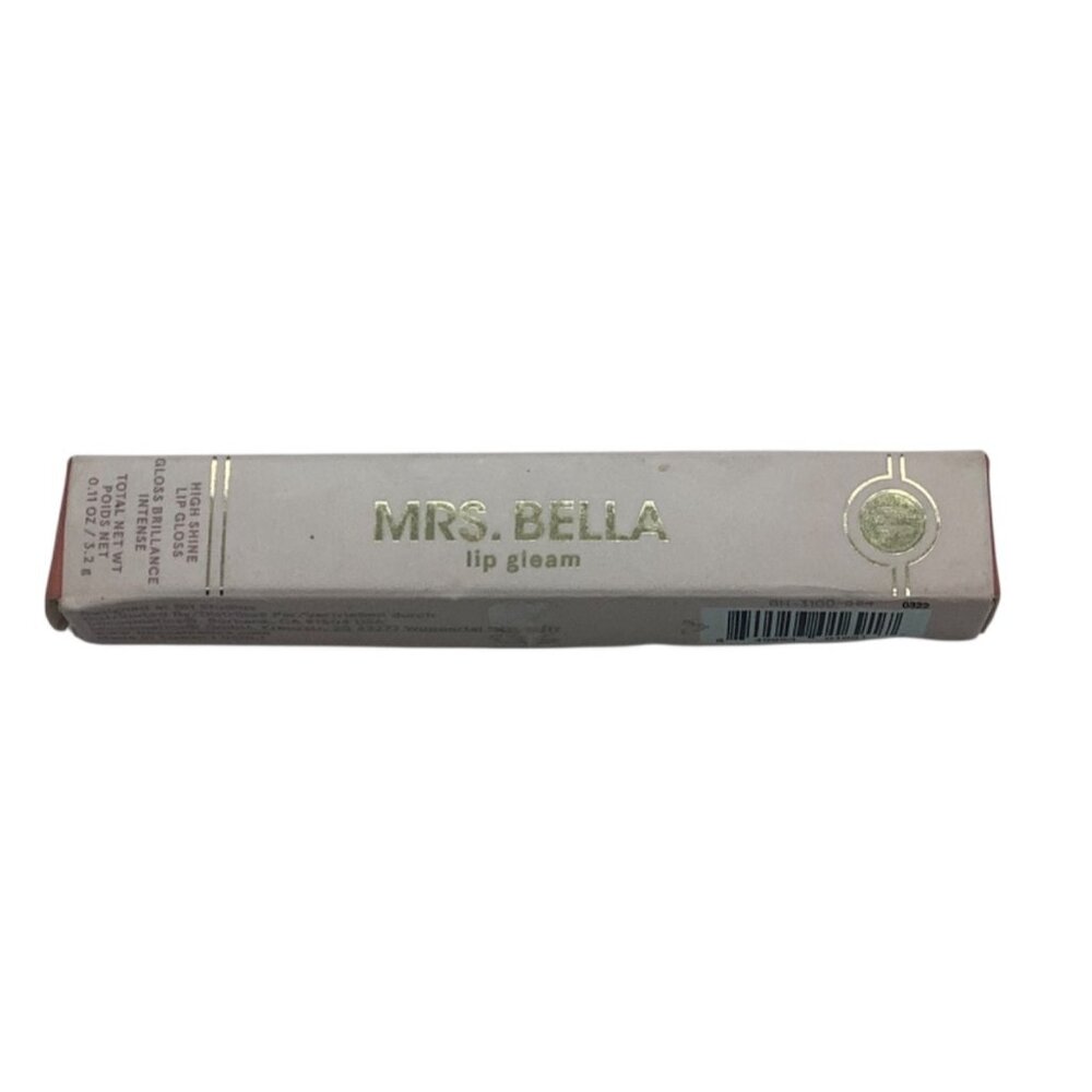 Mrs. Bella Lip Gleam High Shine Gloss Golden Peach BH‎ Cosmetics NIB
